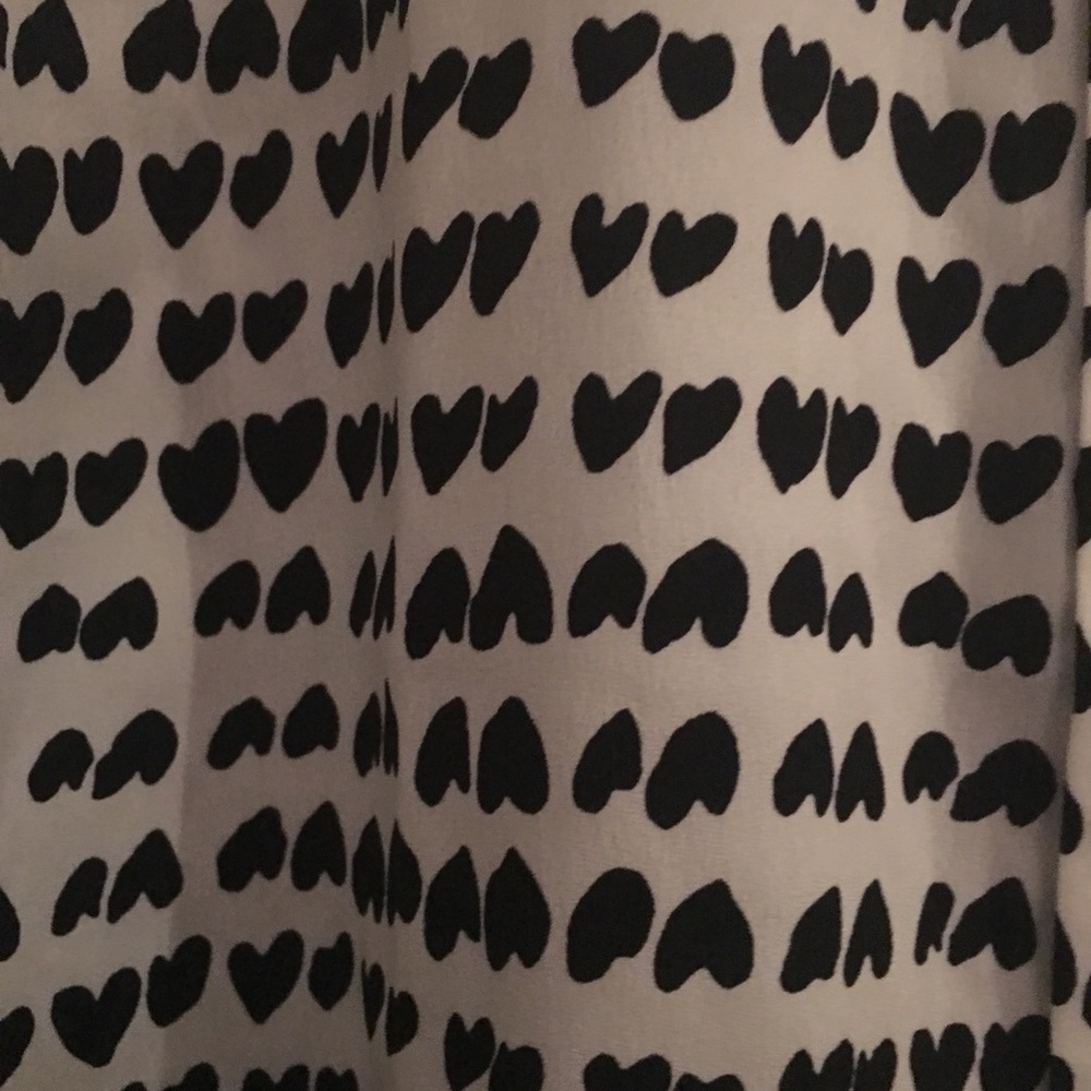 Jcrew Button Down Blouse With Heart Pattern - image 2